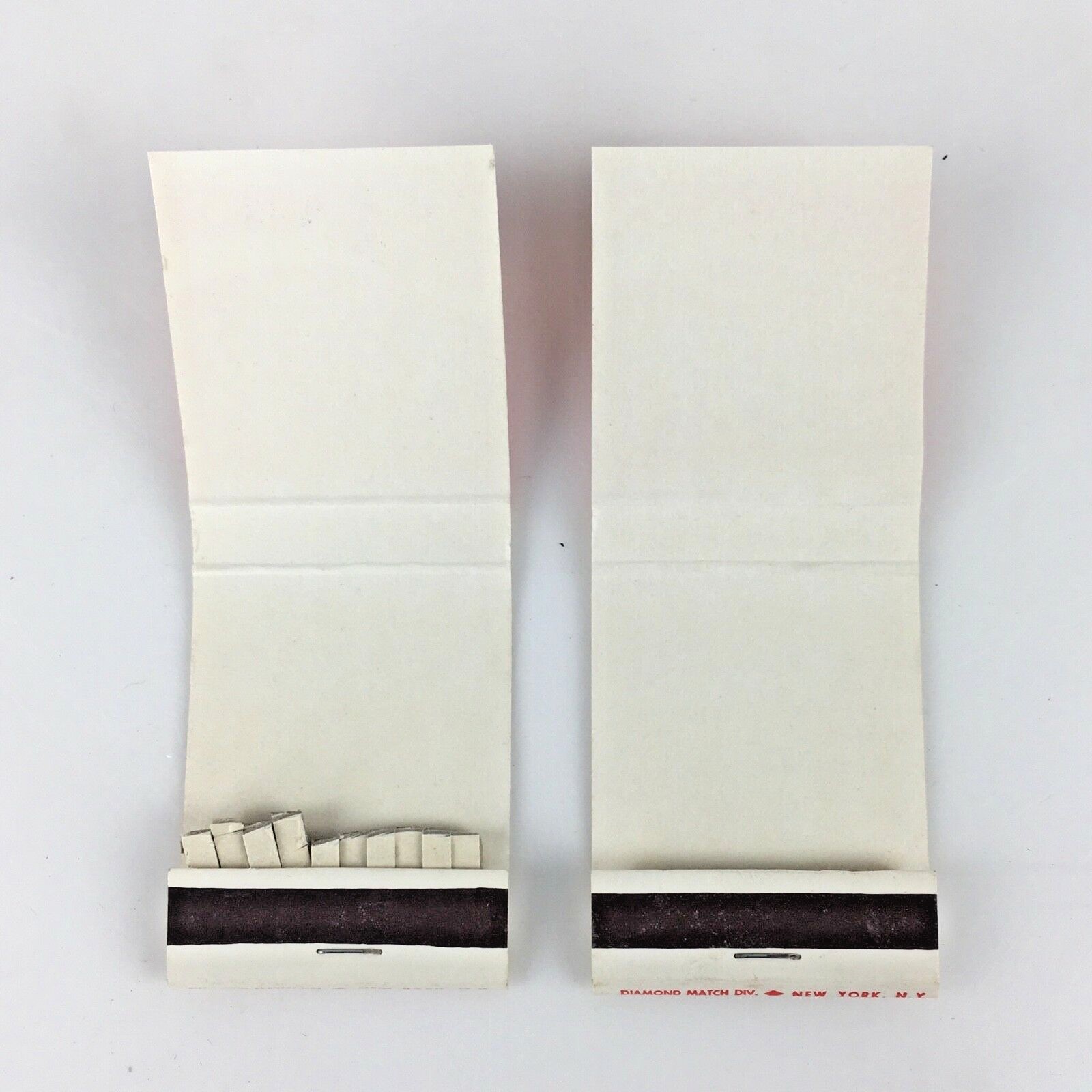 Lot 2 COCA COLA Matchbook Covers Coke Coca-Cola Real Thing Vintage Man Gift