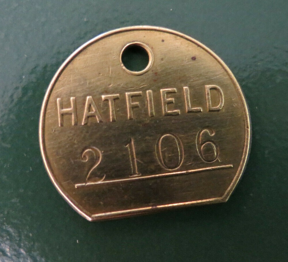 Colliery Pit Check - marked HATFIELD 2106