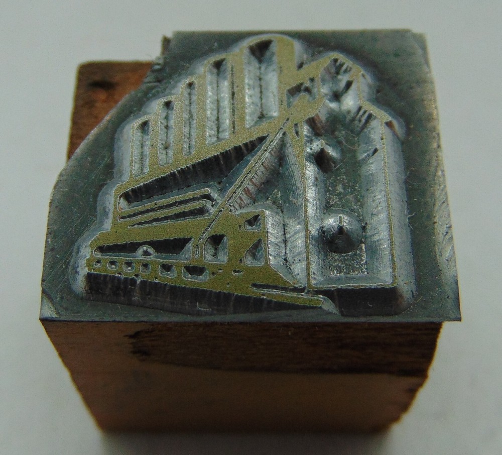 Printing Letterpress Printers Block Train Loading Silo?
