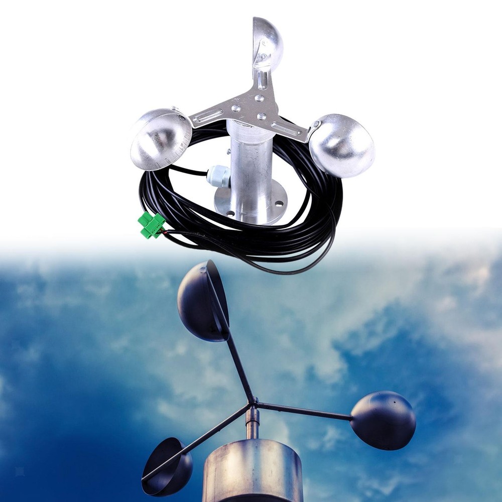 Wind Speed Testing Three Cups Wind Tester Anemometer Stable Easy to Inatall