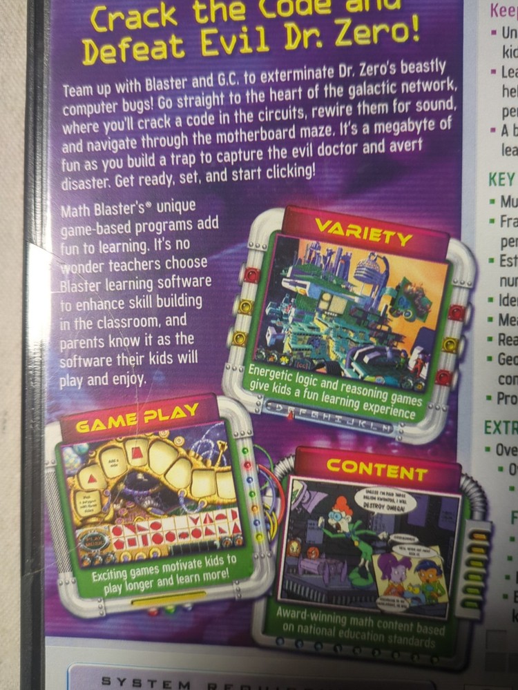 math blaster Ages 7-9. New-sealed