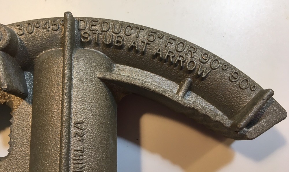 GARDNER NO 930 PIPE/CONDUIT BENDER WITH TWO LEVELS