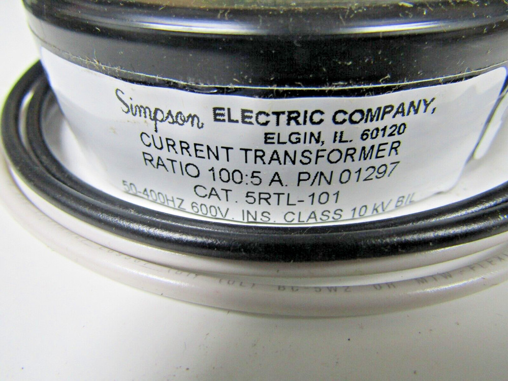 🔥 NEW SIMPSON 100:5 A 01297 CURRENT TRANSFORMER 5RTL-101