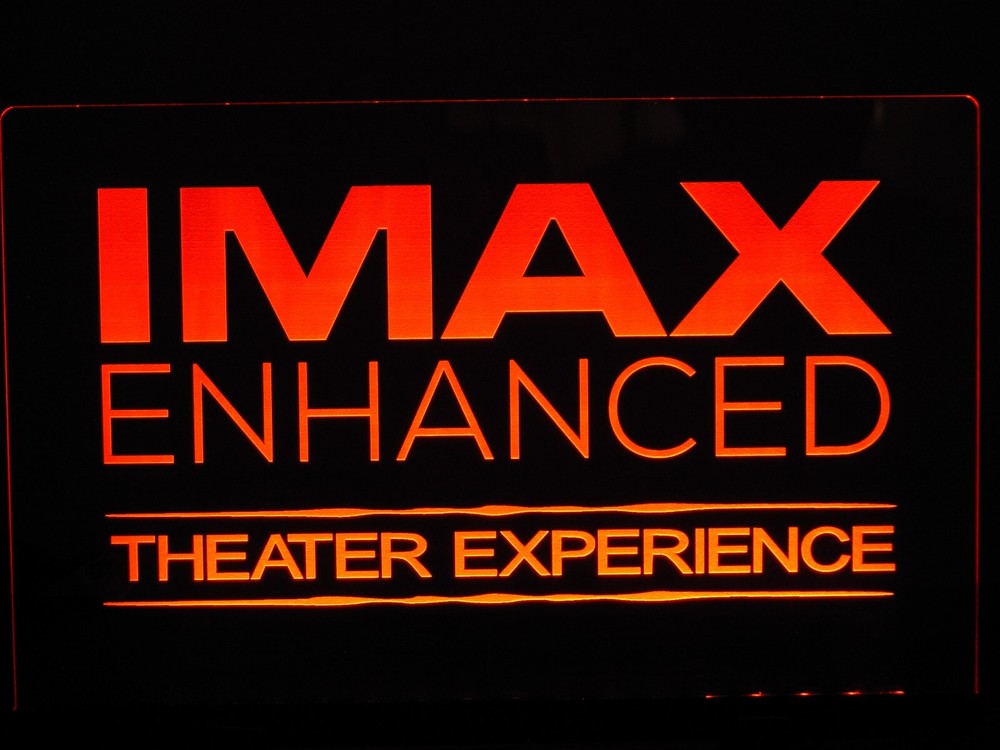 IMAX ENHANCED ETCHED LED ACRLYIC SIGN