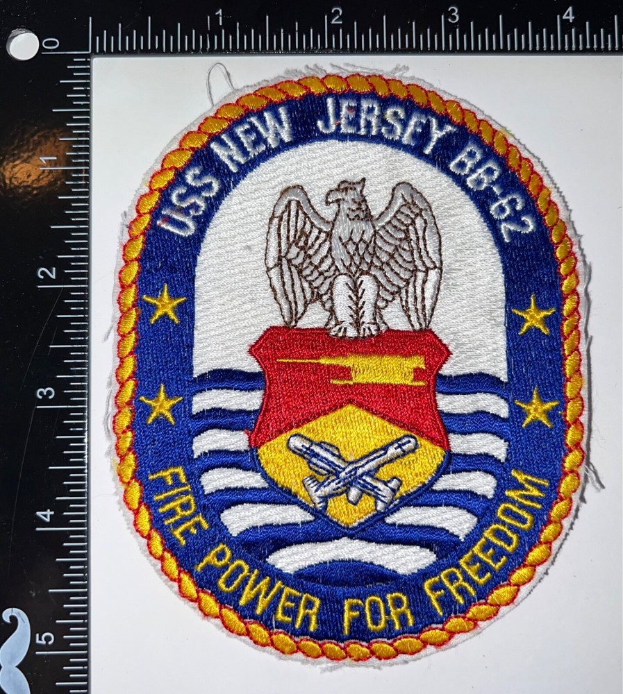 Cold War USN US Navy USS New Jersey BB-62 Patch