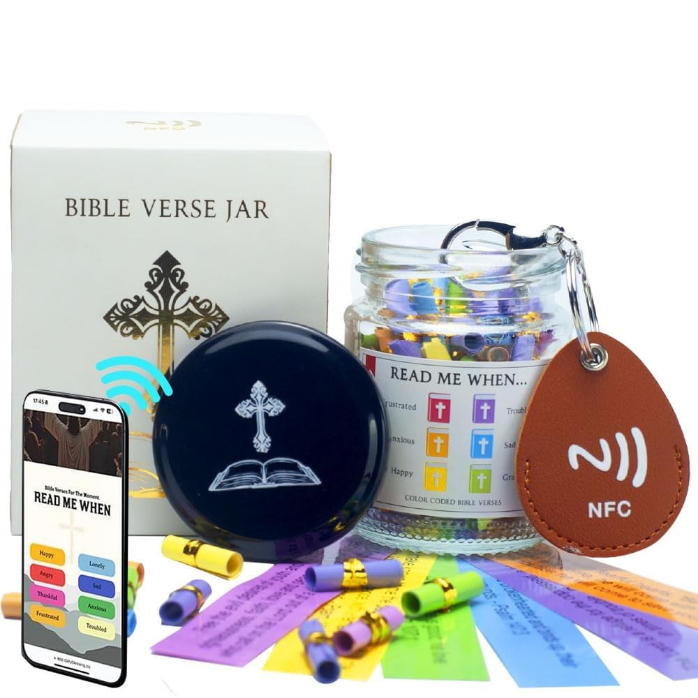 Bible Verse Jar and Keychain NFC, NFC