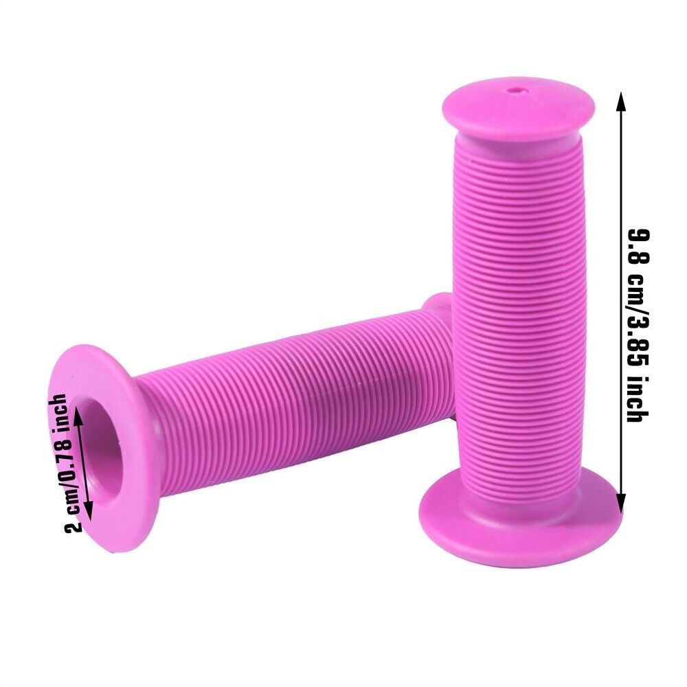 For Multiple Vehicles Pink Soft Rubber Handlebar Cover Non-Slip Comfortable