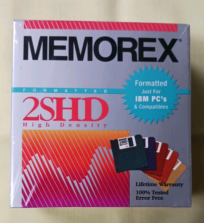 Rare 10 pack Maxell 3.5" Floppy Disks diskettes Multicolor new sealed
