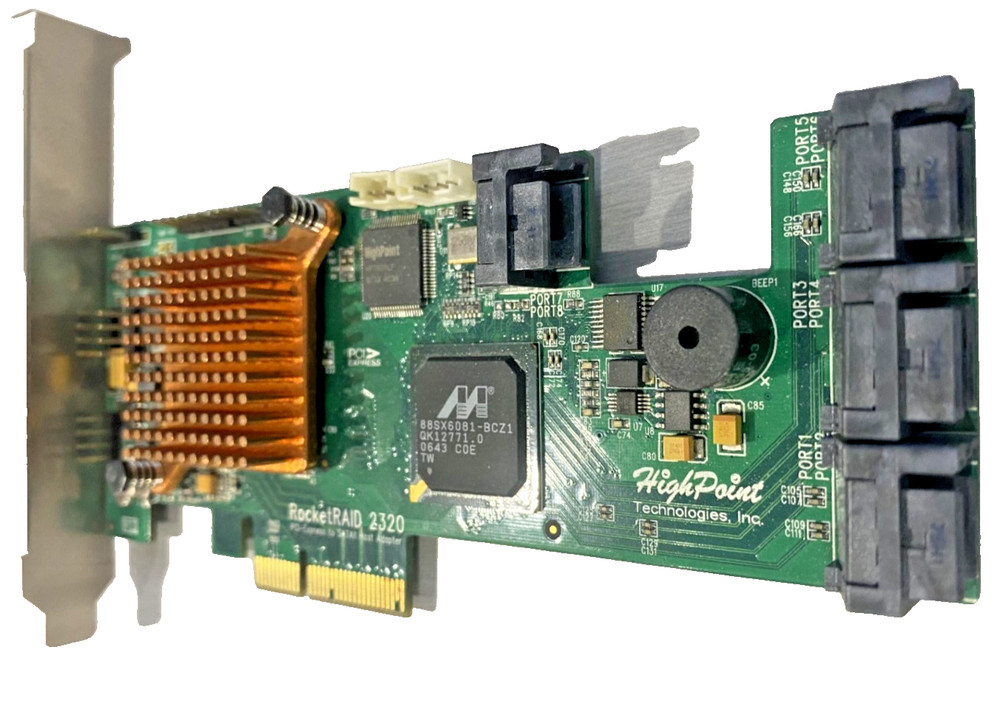 HighPoint RocketRaid 2320 8 Channel PCI Express SATA II Raid Controller