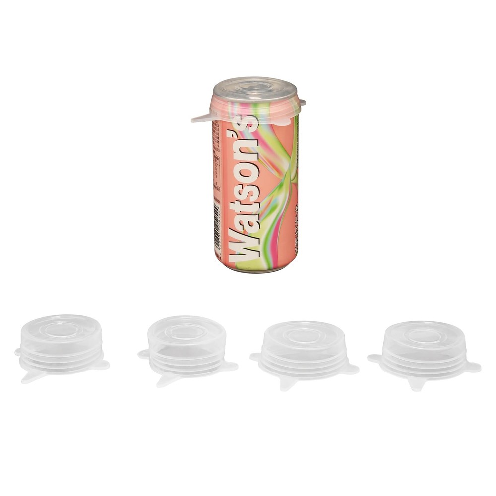 Extra Small Silicone Stretch Lids 2 Inch 5 pack Same Size 2 Inch, Transparent