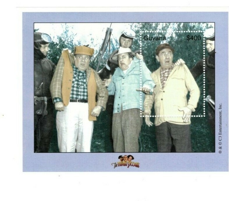 Guyana - 2001 - 3 Stooges  - Souvenir Sheet - MNH