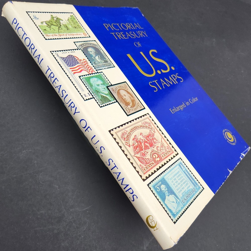Pictorial Treasury of US Stamps Enlarged in Color The Story behind Stamps 1974