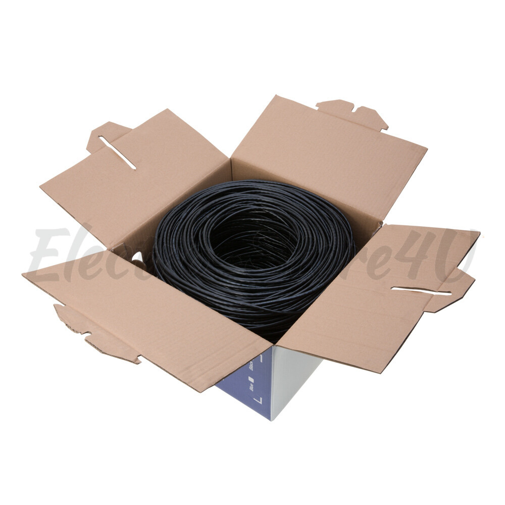 500ft CAT5e CAT6 UTP Bulk Ethernet Cable Solid Network Wire RJ45 LAN CAT5