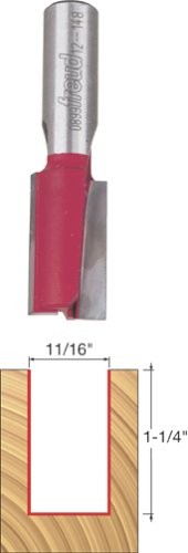 Freud 12-148 11/16" Diameter Double Flute Straight Bit (Eclipse Grind)