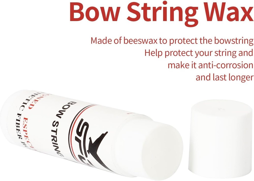 Archery 6Pcs Bow String Wax, Protective Bowstring Waterproof Rail Lube for Cross