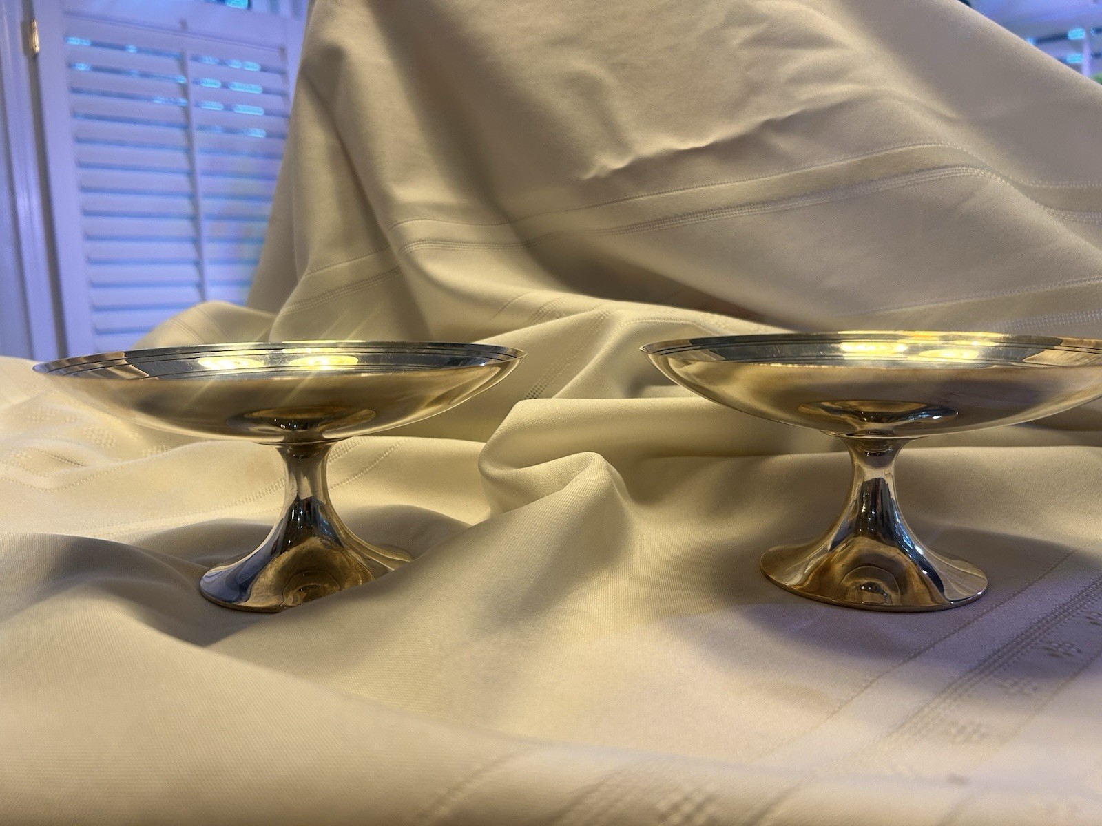 Tiffany & Co. Sterling Silver 1848 Pattern Pair of Bowls 1900-1940 Antique