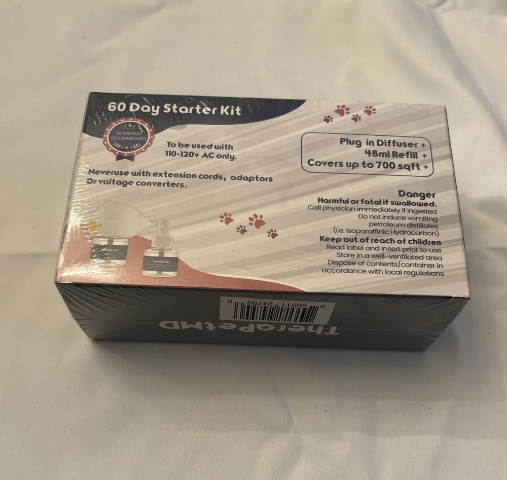 TheraPetMD Advanced Cat Calming Diffuser Kit 60 Day Supply 1 Diffuser 2 Refills!