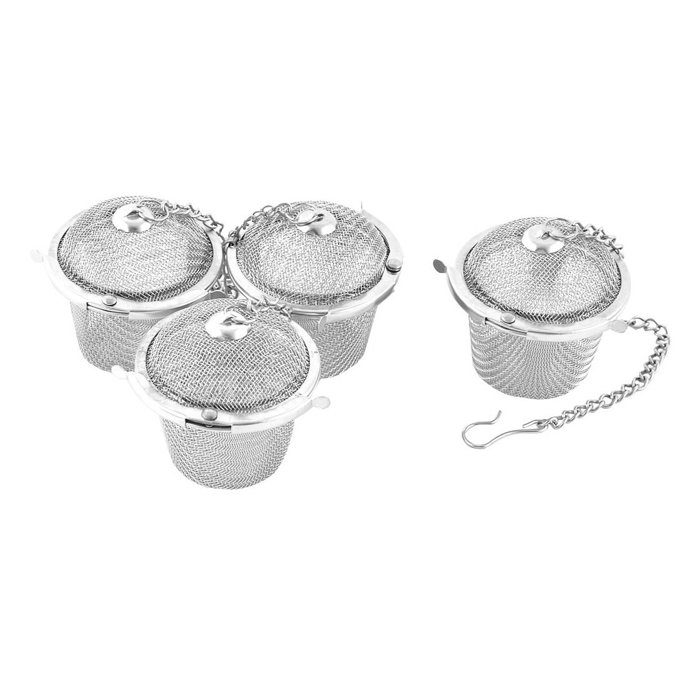 Stainless Steel Multi Function Tea Infuser Strainer Filter Seasoning Ball 4PCS