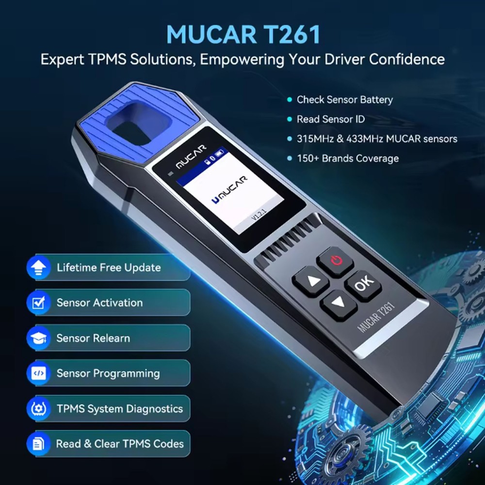 THINKSCAN 689BT+T261 TPMS Tool Free Update Bidirectional OBD2 Scanner ECU Coding