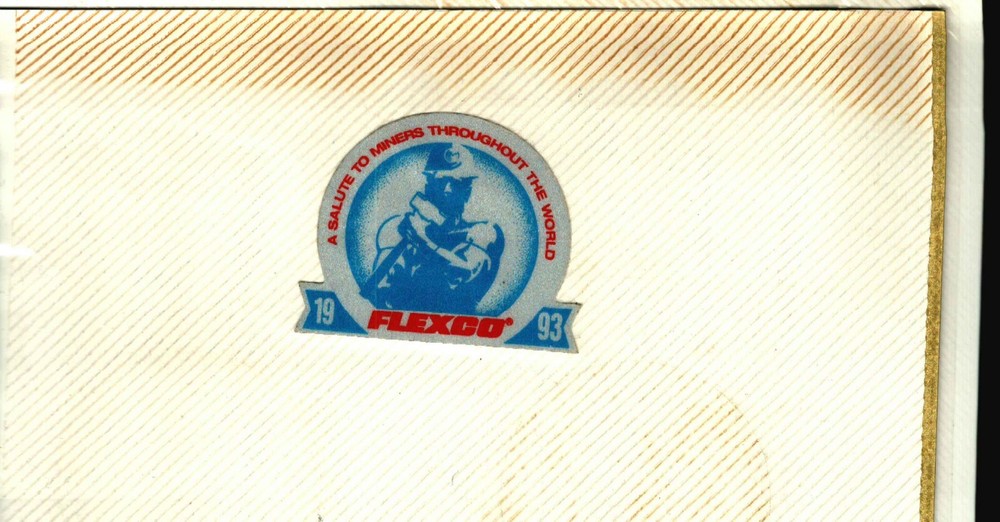 NICE 1993 FLEXCO COAL MINING STICKERS # 1764