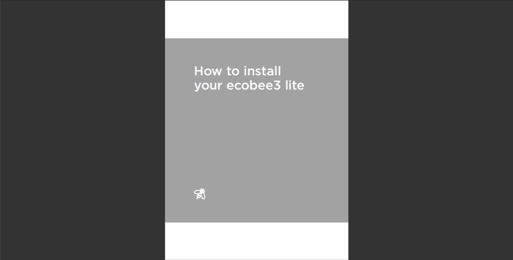 Ecobee3 Lite Owner's Installation Guide Instructions Reprint