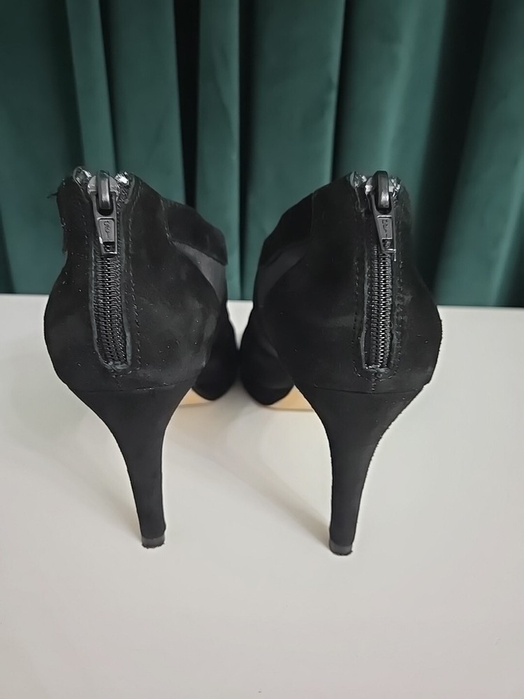Vaneli Suede Heels/Bootie With Peep Toe Size 9 N