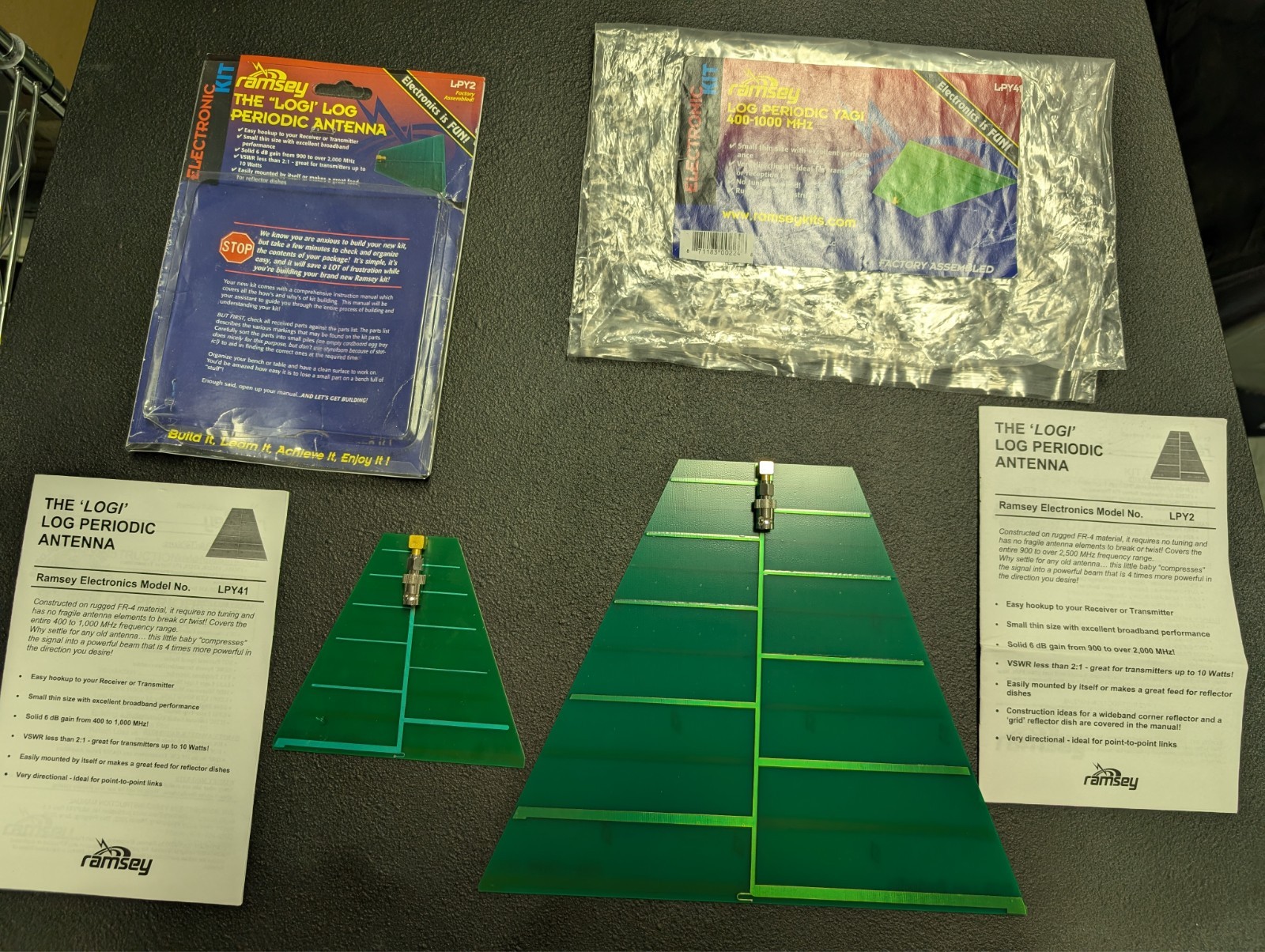 TSCM 2 Ramsey Electronics Log Periodic Antennas
