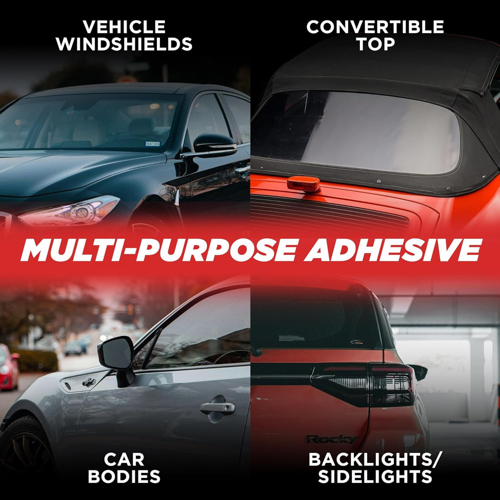 Polyurethane Windshield Adhesive - Quick Curing & Weather Resistant Auto Glass A
