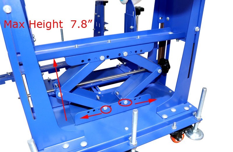 12-31''Dia Curved Screen Printing Machine for Cylindrical Conical Height Adjust