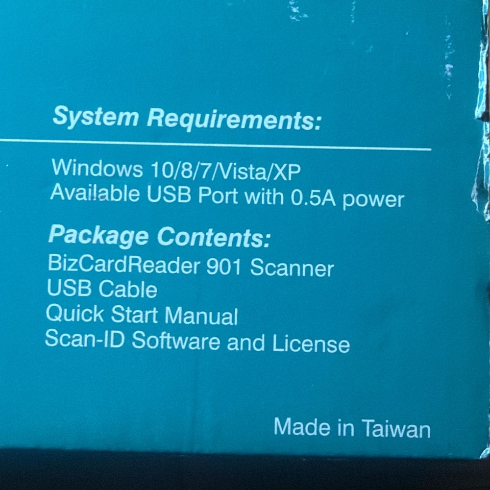 Scan-ID BCR 901 scanner SLA1 + Scan-ID LITE Version software for Windows