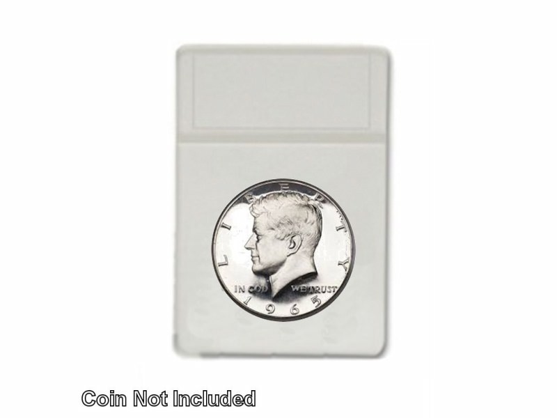BCW - Half Dollar Foam Inserts for Display Slabs, No Slabs, White - 5 pk