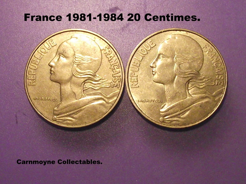 France 1981-1984 20 Centimes.AH2505.