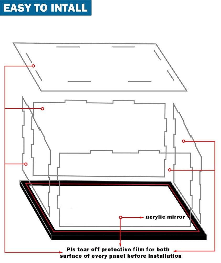 Clear Hat Display Case Acrylic Baseball Cap Holder Case,