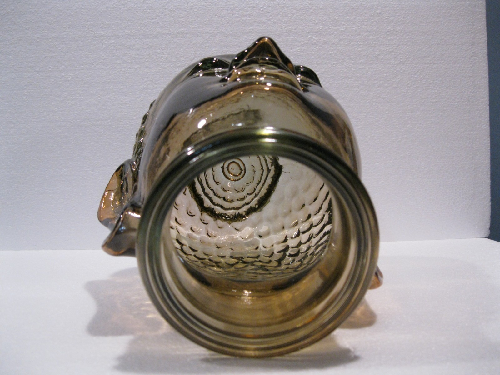 Glass BUDDHA HEAD, CINNAMON, Life Size Mannequin Buddha Head for Decor.