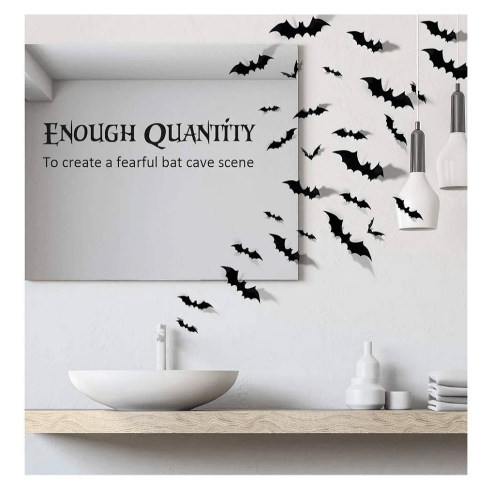 NIP COOGAM 60 PIECE 3D BAT DECOR