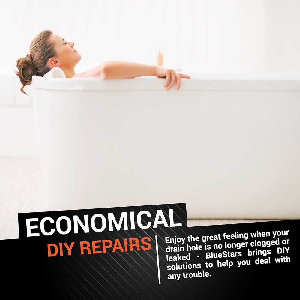 Bathtub Drain Conversion Kit Assembly by BlueStars – Universal Brushed Nickel