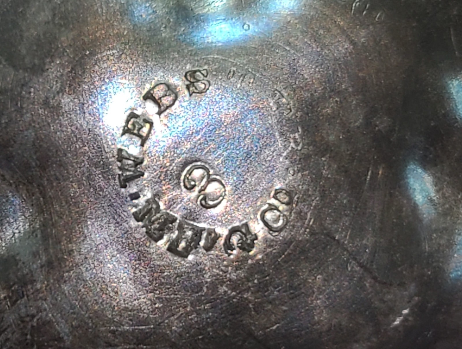 Antique Webster Silverplate Cranberry Thumbprint Glass Candy Dish Lid Victorian