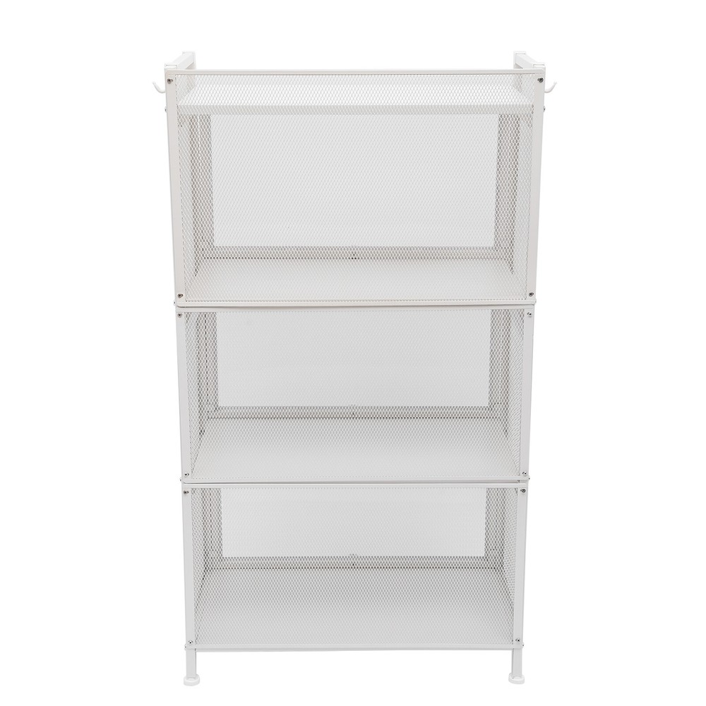 Kitchen Storage Sideboard, Buffet Cabinet with Barn Doors, White