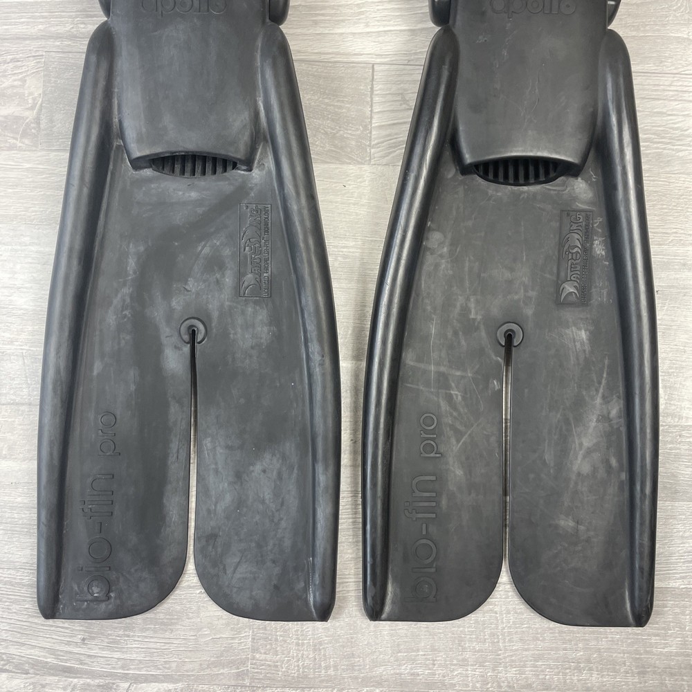 Apollo Size Medium Bio-Fin Pro Scuba Diving Fins Quick Release Straps