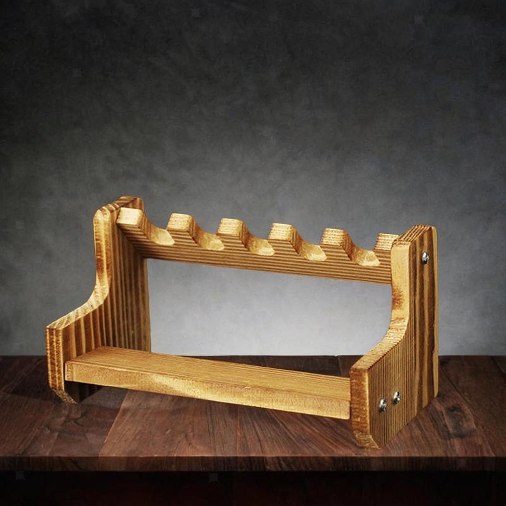 Wooden Model Storage Rack Multi Grid Holder Mini Display Stand