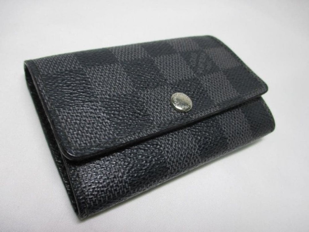 Louis Vuitton 6-Key Case Damier Graphite N62662 Authentic Excellent Condition