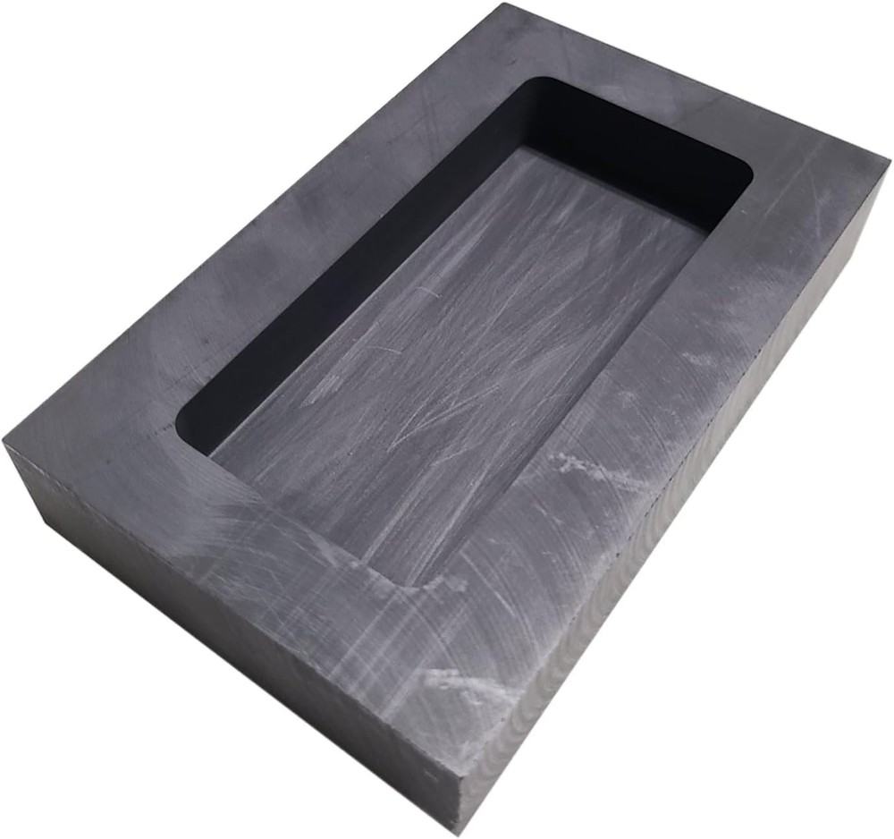 Gold Silver Refining Crucible Mold 2kg Flat
