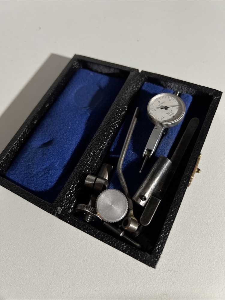 LUFKIN V60 Dial Test Indicator .0005", Case with Holders In Box Great Shape