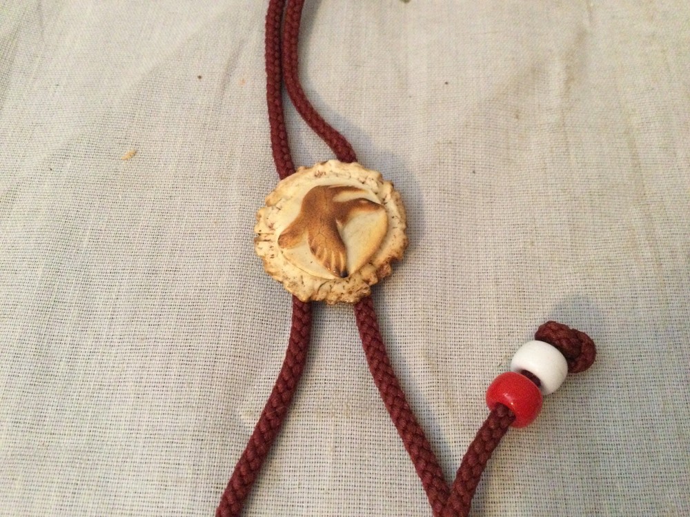 2 Deer Antler Bolo Ties
