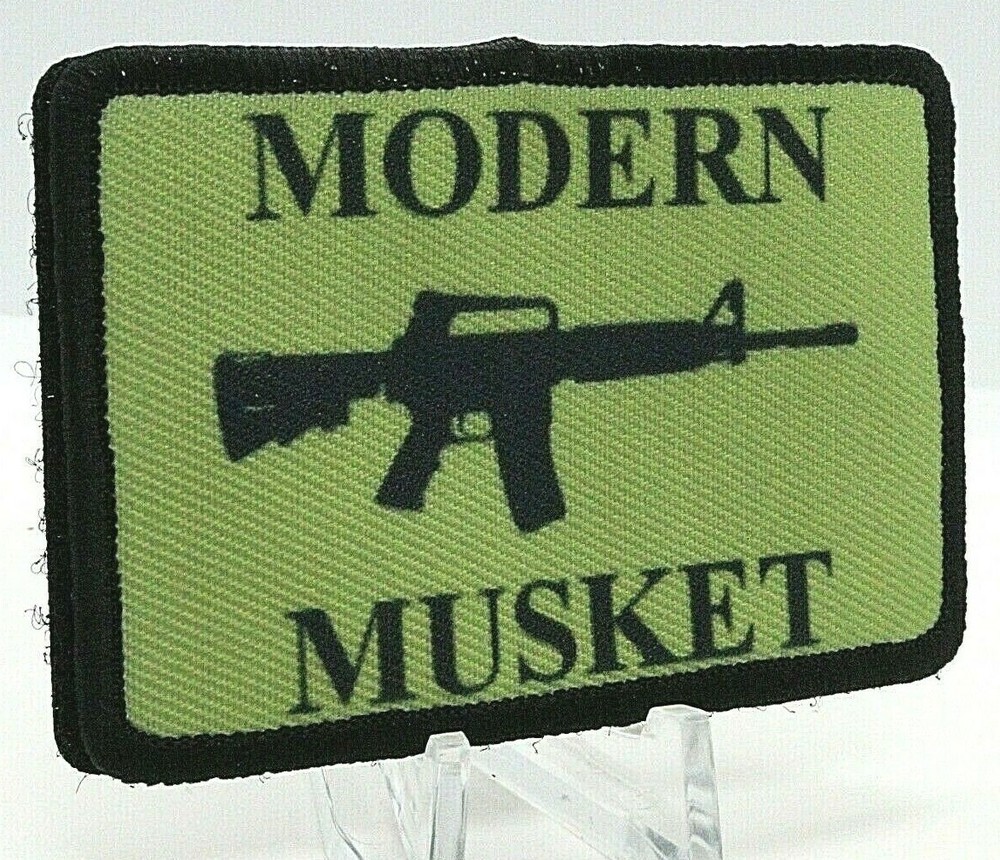 Modern Musket 2nd amendment 2"x3" hook and loop tactical morale patch
