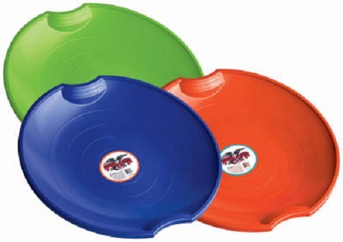 Paricon # 626 Assorted Color 26" Flexible Flyer Plastic Snow Sled Disc - 12 Pack