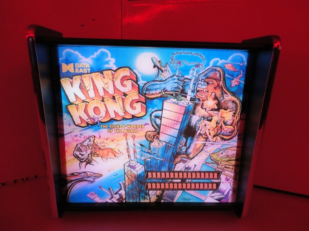 King Kong Data East Pinball Head LED Display light box