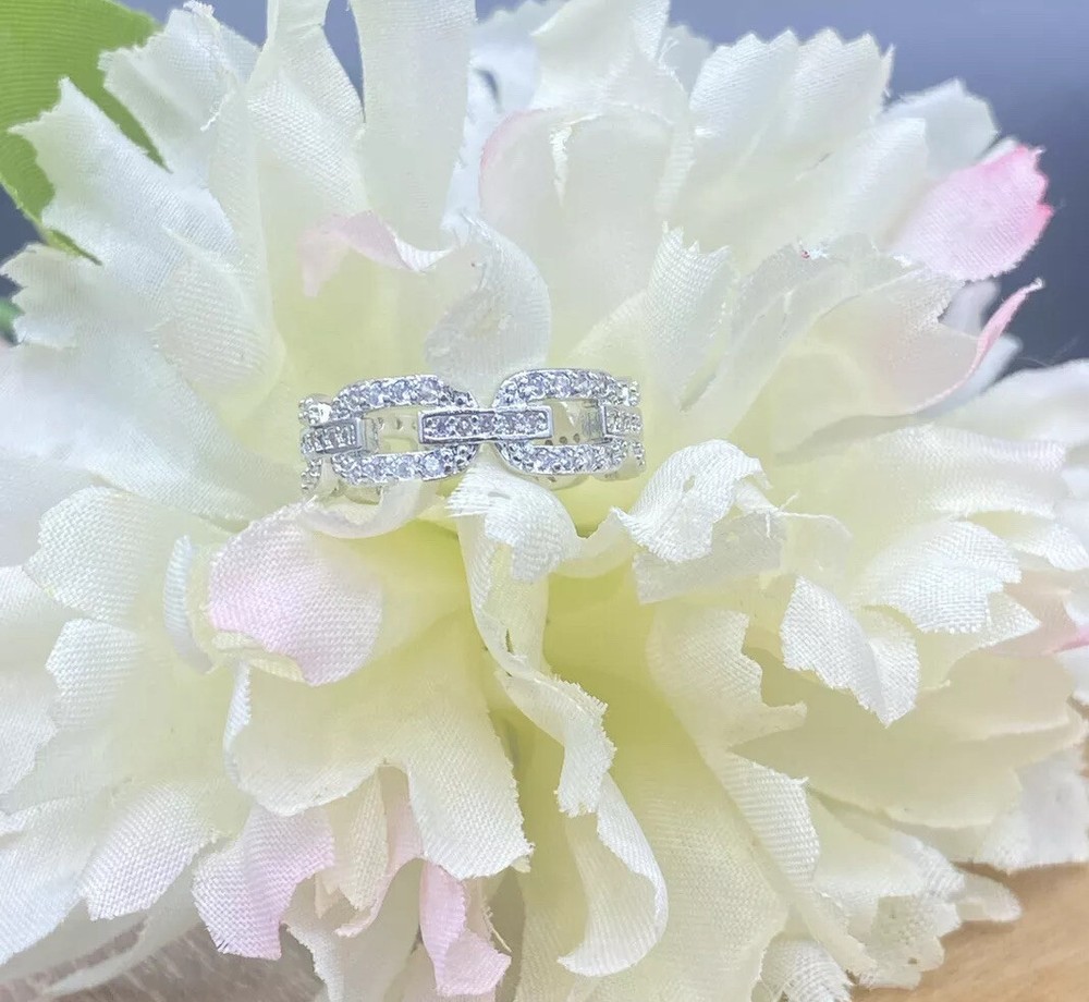 Chain Link Ring, Chain Design Ring, Adjustable Chain Link Ring Women Men Gift