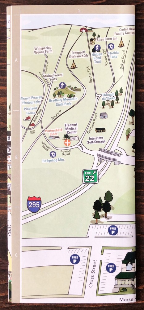 Freeport, Maine Visitors Map
