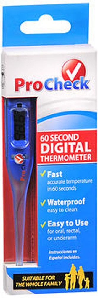 Procheck 60 Second Digital Thermometer For Fast and Accurate Temperature 1 Count